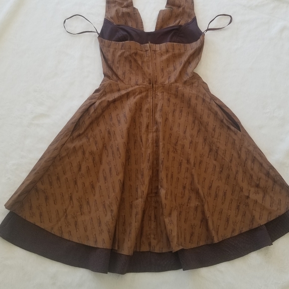 Dr. Who Regeneration Brown Halter Style Dress Hot Topic NWT Cosplay Costumes - Picture 9 of 16